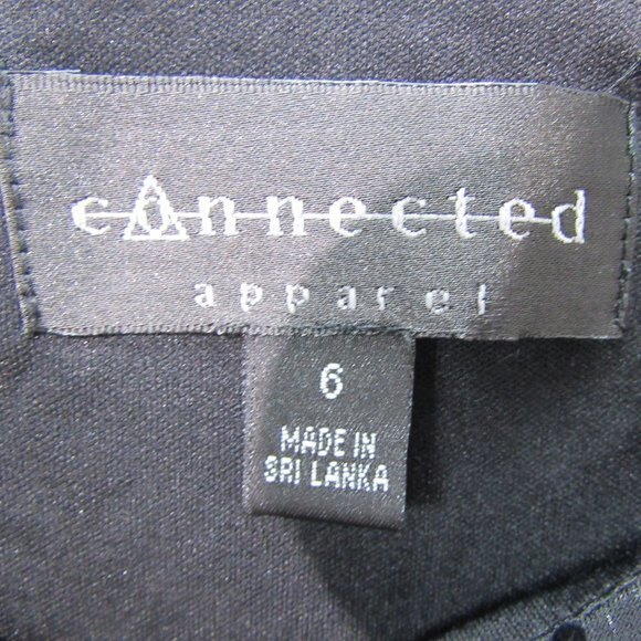 Connected Women's little black dress size 6 - Picture 4 of 6